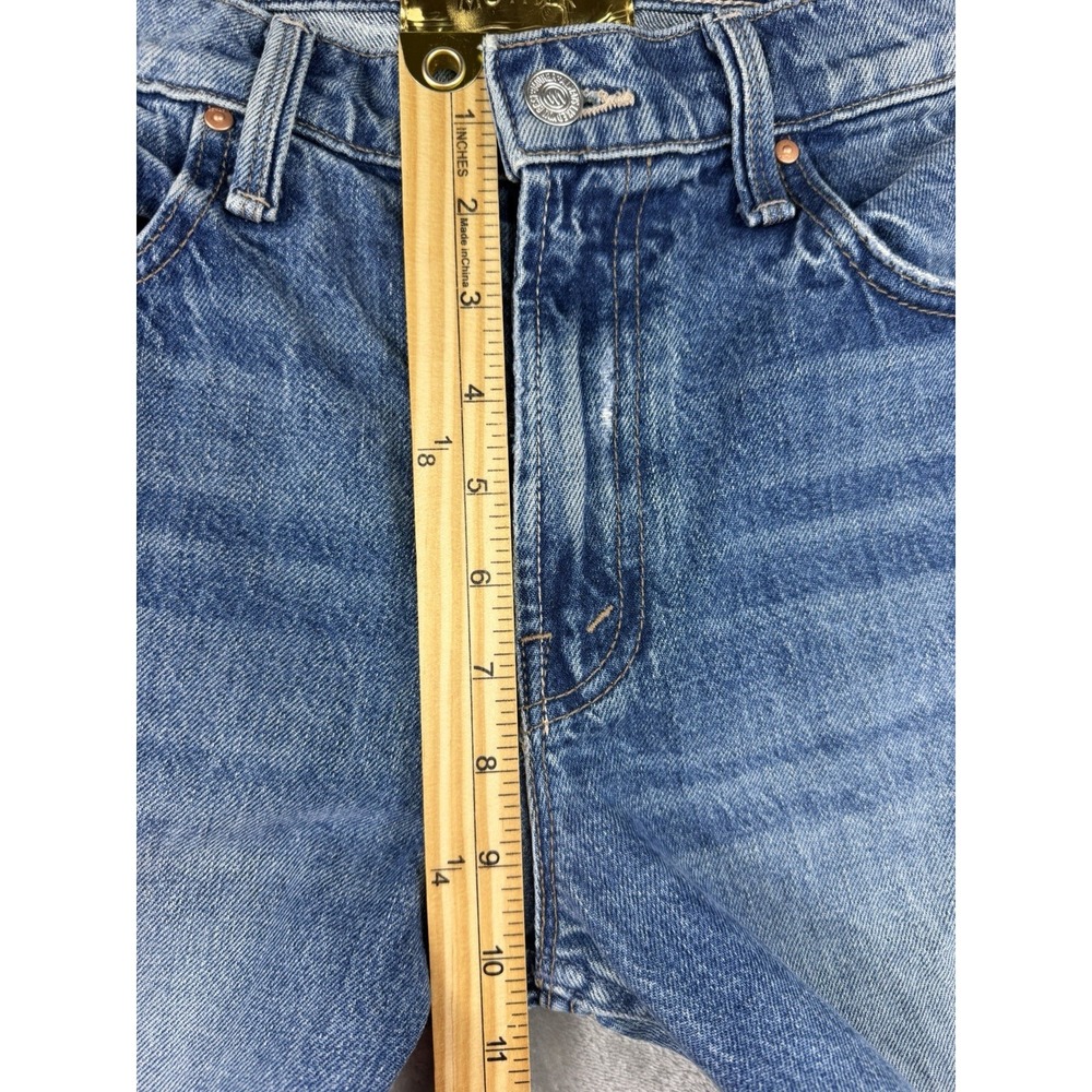 Mother Superior The Bookie Flood Jeans Women's Size 26 Distressed Flare Made USA - Picture 10 of 14